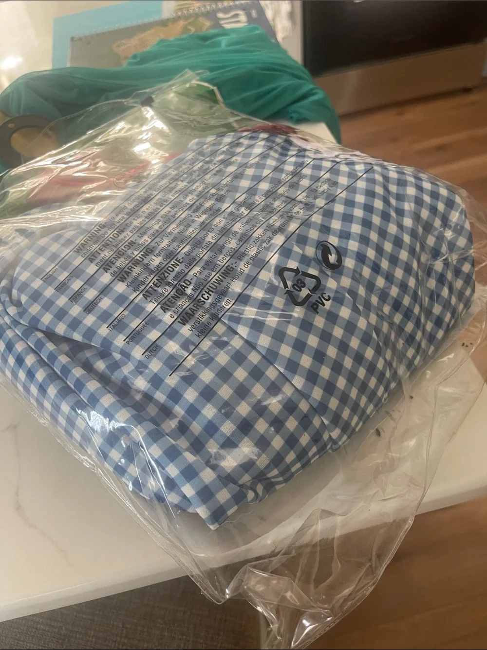 Dorothy 75th anniversary Blue Gingham adult small size 6-10 Costume